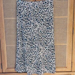 LOFT Abstract Animal Print Skirt